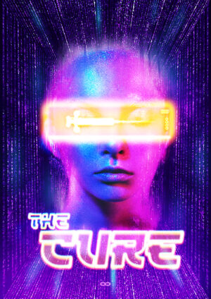 Breakout virtual team building The Cure Poster human digital face