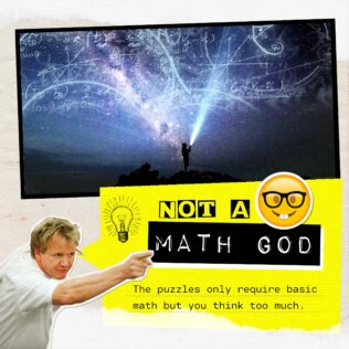 You are not a math god in escape games