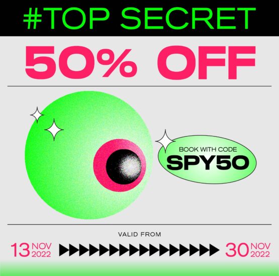 Spy Game 50% Off - valid 30 nov 2022