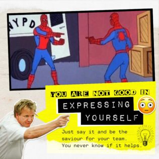 You are not good in expressing yourself